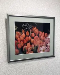 額縁　シルバー色　アルミフレーム　ガラスカバー　壁掛け　額