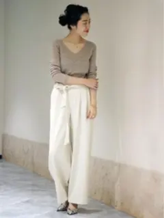 スピック&スパン Spick & Span◆Fineメリノオフショルプルオーバー