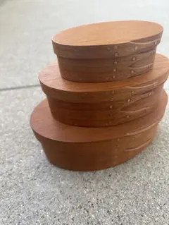 井藤昌志　シェーカーBOX 3点セット　オーバルBOX 曲げわっぱ