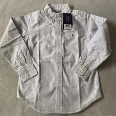 新品未使用★ラルフローレン　オックスフォードシャツ　ストライプ　130cm