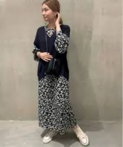 ジャーナルスタンダード ミドルフラワープリントワンピース