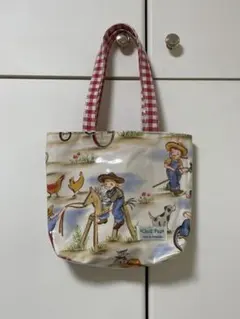 【美品】ビニールトートバッグ