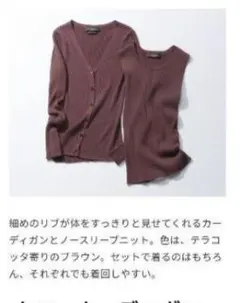 デミルークス　Demi-Lux BEAMS　カーディガン　2着Setのサムネイル