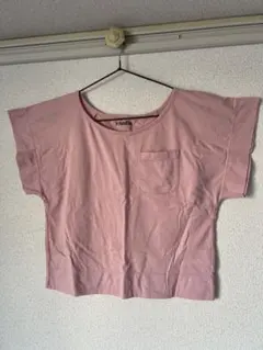 チャコット　ピンク ショート丈 Tシャツ・ヨガウエアーのサムネイル