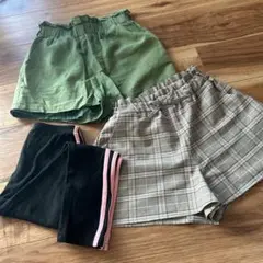 140センチ　キュロット2点&レギンスパンツ1点
