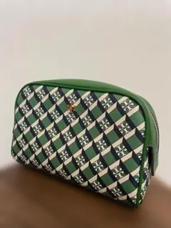 Tory Burch ボストンバッグ ショルダーベルト付き 本革 パンチング模様