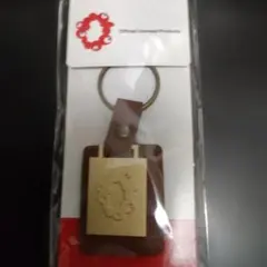 大阪関西万博　PUレザー金ミャクミャクキーホルダー