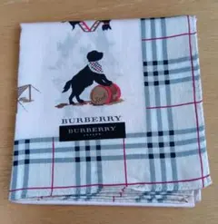 BURBERRY ハンカチ 　犬　新品