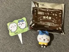 ココス　特典　ハチワレ　ちいかわ　ソフビ人形　ピック　コラボ　マスコット