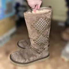 UGG ブラウン　ムートンブーツ　スタッズ　y2k 00s