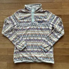 patagonia 幾何学模様 フリースジャケット XS