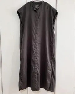 無印良品 フレンチリネン洗いざらしフレンチスリーブワンピース XS-S
