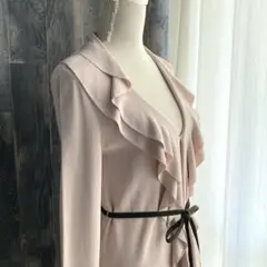 TO BE CHIC 美品 ロングカーディガン ニット スモーキーピンク