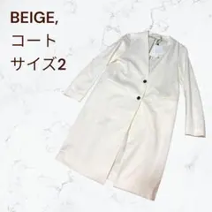 新品 BEIGE, ベイジ ジャケットコート ノーカラースプリングコートのサムネイル