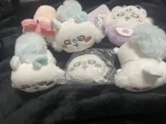 ももんがべひー、寝そべり、ミラーチャームぬいぐるみ