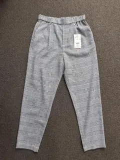 LEPSIM レプシィム グレンチェック 機能付きテーパードパンツ L