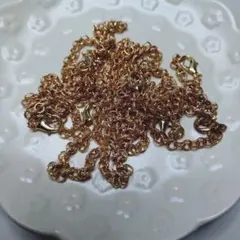 ゴールドカラー デザインチェーン カニカン付き