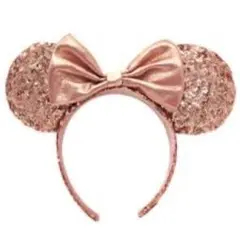 ディズニー カチューシャ スパンコール ピンク