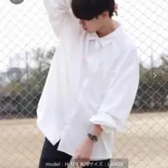 SHOTA × INTER FACTORY コード付きシャツ　ホワイト　M