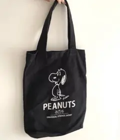 スヌーピー トートバッグ ブラック