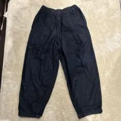 GU ダークブルー デニムイージーパンツ