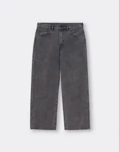 GU バギージーンズ グレー 28インチ(Sサイズ相当)