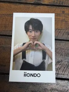 iiondo はつ恋チェキ風ソロカード 畑駿平 オーバーオール