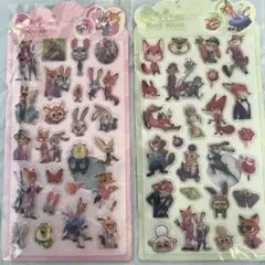 ズートピア　うるちゅるぷっくり立体シール　キャラクター　人気