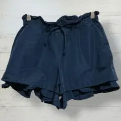 Kaon カオン バックフリル ショートパンツ ネイビー 36 Sサイズ 日本製