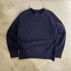 00s】y2k gap スウェット Vガゼット　無地　ノームコア　ラグラン 前V