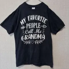 ポートアンドカンパニー プリント クルーネック 半袖Tシャツ 文字 M 黒 綿