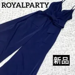 新品♡ロイヤルパーティー《F》キャミオールインワン リボン サロペット　ネイビー