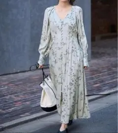 FRAY I.D フレイ アイディー パイピングデザインサテンタックワンピース