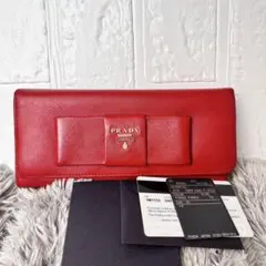 PRADA プラダ サフィアーノ 長財布 フィオッコ リボン 0522-④ - メルカリ