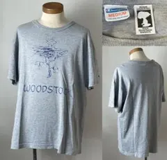 並品★復刻 champion チャンピオン スヌーピー プリント Tシャツ M