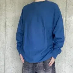 【GAP】ギャップ 銀タグ Vガゼット 無地スウェット 希少アイテム L