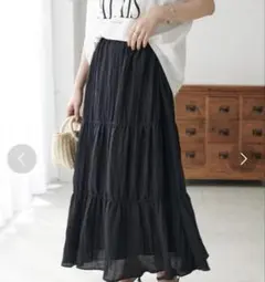 discoat 【リバーシブル】サテンワッシャー/チュールスカート