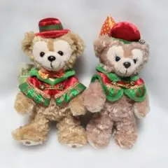 ダッフィー シェリーメイ ぬいぐるみバッジ Disneyクリスマス