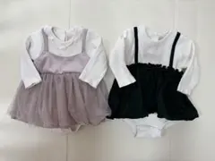 プティマイン ロンパース2枚セット（スタイ付）のサムネイル