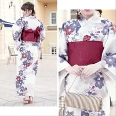 新品浴衣◇ bonheur saisons 椿 - メルカリ