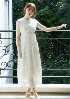 新品】Herlipto PinDotPleatedLongDress Mサイズ - メルカリ