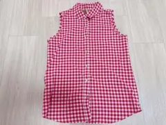 CECIL Mc BEE ギンガムチェックノースリーブシャツ