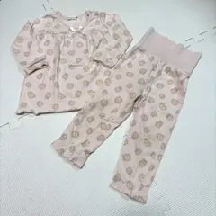 ブランシェス　パジャマ　ピンク花柄　80cm 春秋　女の子