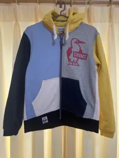 CHUMS マルチカラー フルジップパーカー M