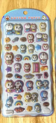 新品未開封★コットンパフィーシール★ドラえもん
