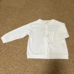 新品未使用 UNIQLO ホワイトキッズ カーディガン 長袖 110