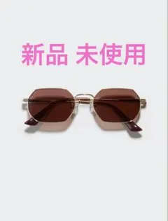UNIQLO サングラス メタルヘキサゴン ダークブラウンのサムネイル