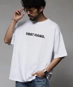 【美品】ファーストハンド 6オンス フロントロゴプリント クルーネックTシャツのサムネイル