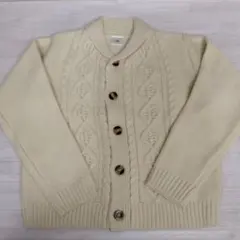 ☆新品☆120☆女の子☆カーディガン☆ニット☆アイボリー☆ニットカーディガン☆
