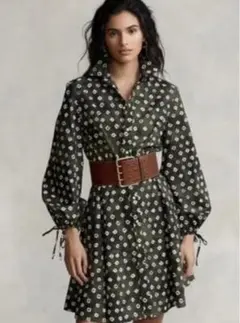 レアな大人柄❤︎ラルフローレン　カーキグリーンワンピース